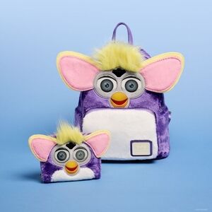 Loungefly Furby Lenticular Backpack with Matching Wallet.